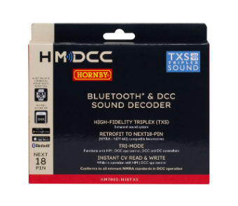 Hornby HM7000-N18TXS: Bluetooth® & DCC Sound Decoder (Next18-pin)