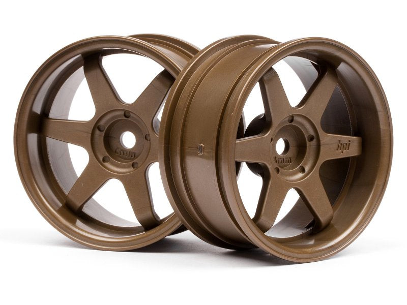 HPI Racing TE37 WHEEL 26mm BRONZE 6mm O/Set (2)
