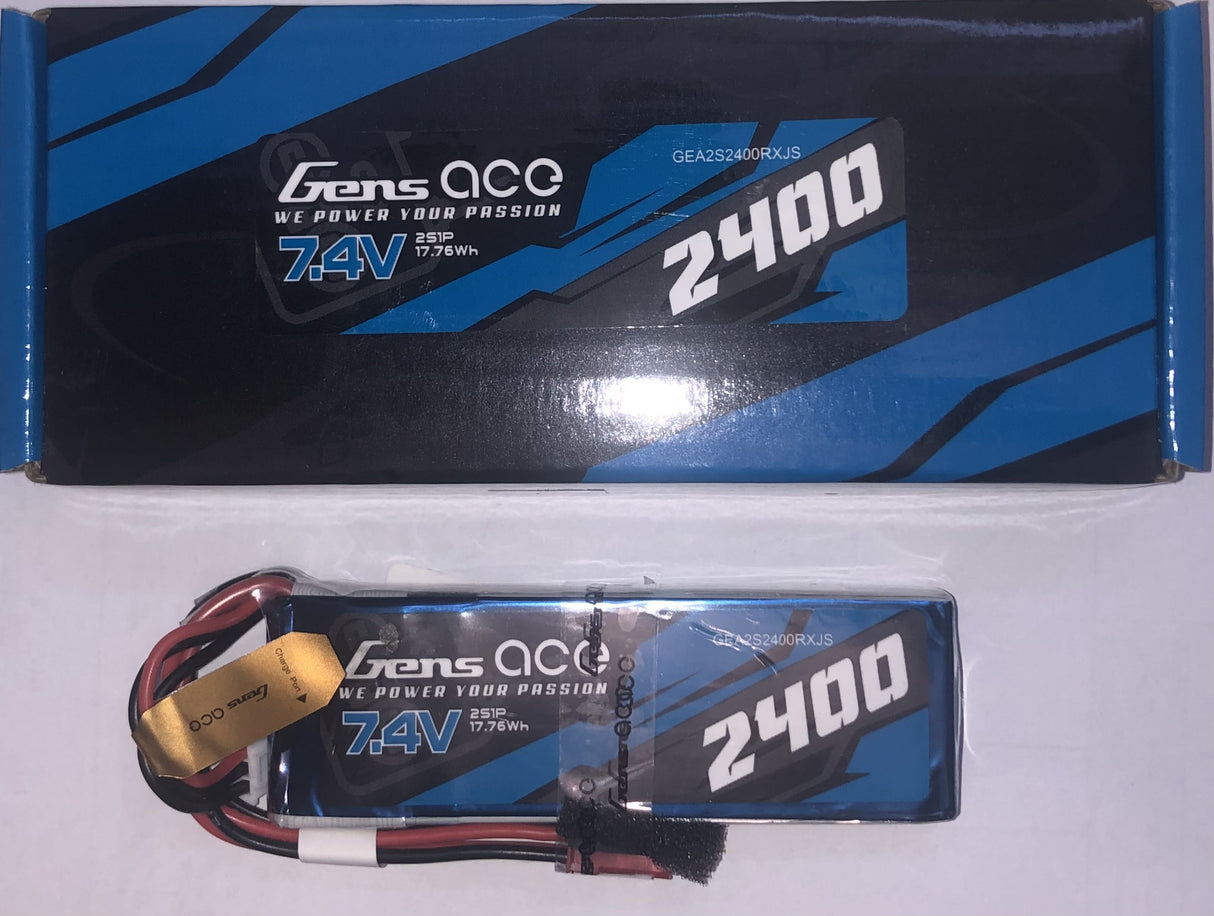 Gens Ace 2400mAh Stick RX Pack 2S 7.4V
