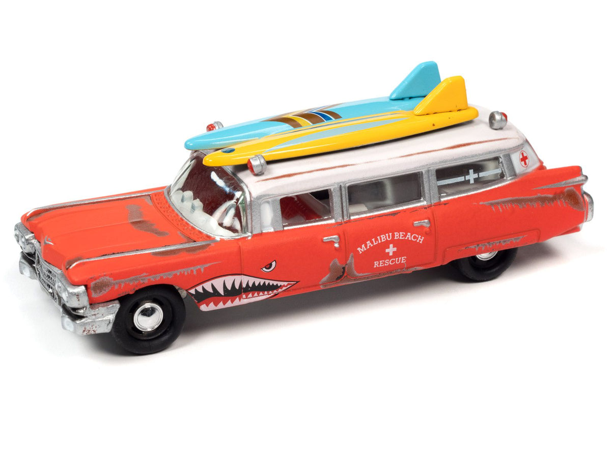 JL 1:64 1959 Cadillac Ambulance Surf Shark