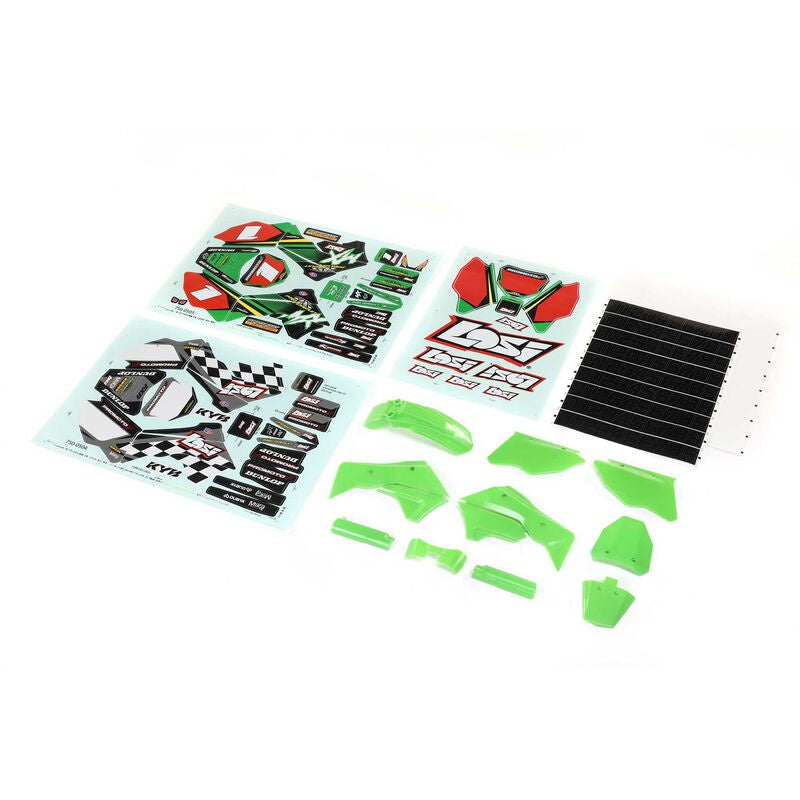 Losi Green Plastics with Wraps: Promoto-MX