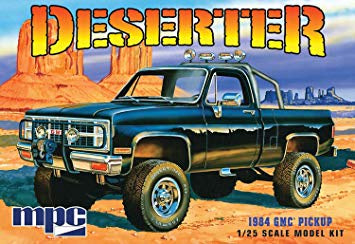 MPC 1:25 1984 GMC Pickup "Deserter" White