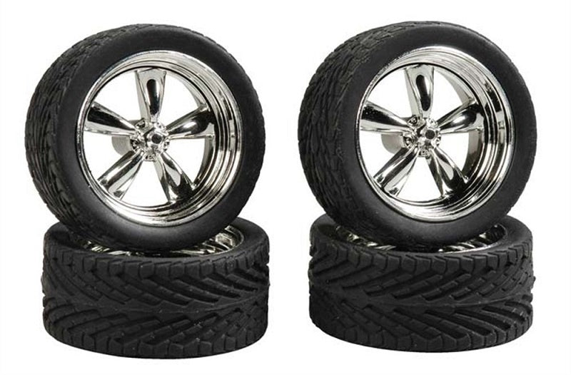 Pegasus 1:24 23in. T's Chrome Rims and Tyres