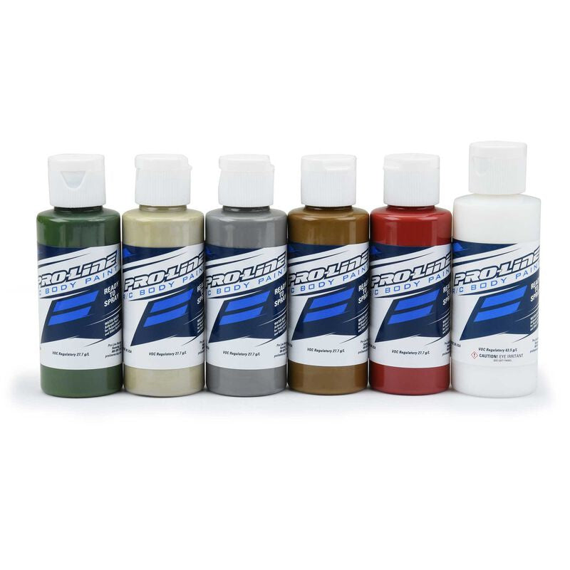 Proline RC Body Paint Military Set (6 Pack)