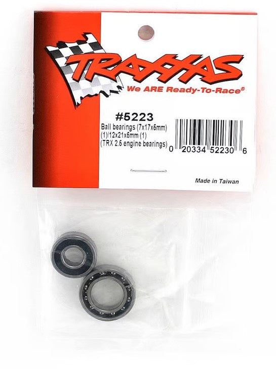 Traxxas 5223 - Ball Bearings (7X17X5Mm) (1)/ 12X21X5Mm (1) (Trx 3.3)