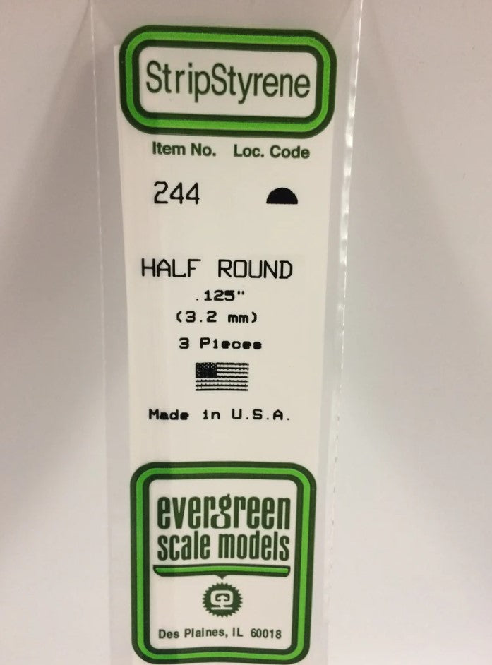 Half Round-35cm Long x 3 3.0mm