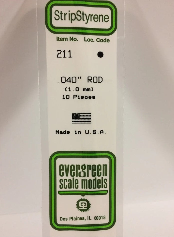 Rod White 35Cm Long X1.0Mm 10