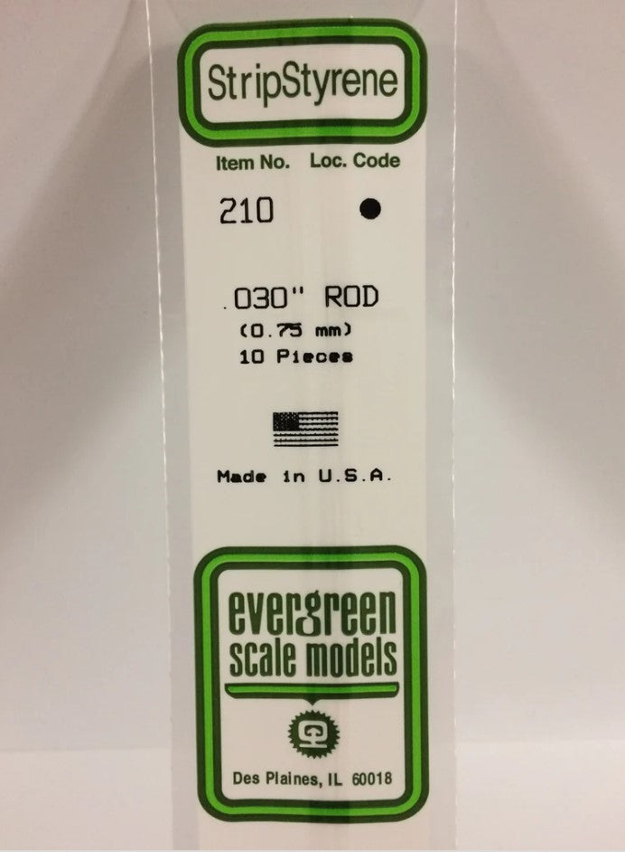 Rod White 35Cm Long X.75Mm 10