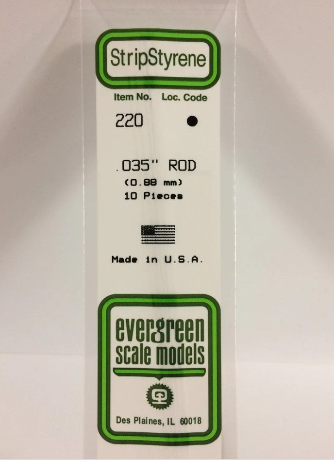 Rod White 35cm Long X .88mm 10