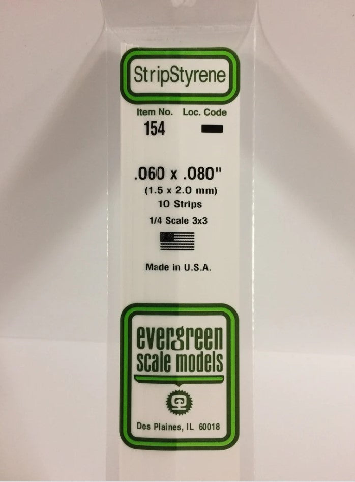 Stripstyrene White 1.5X2Mm 10