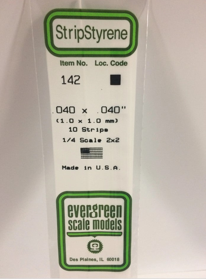 Stripstyrene White 1.0Mm Sq 10