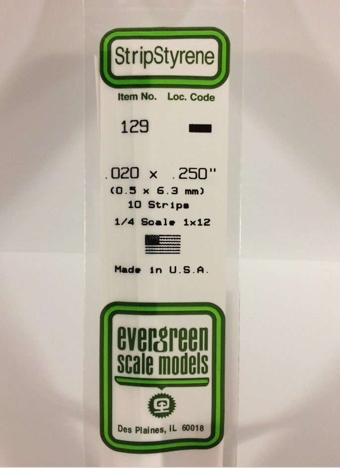 Stripstyrene White .5X6.3Mm 10