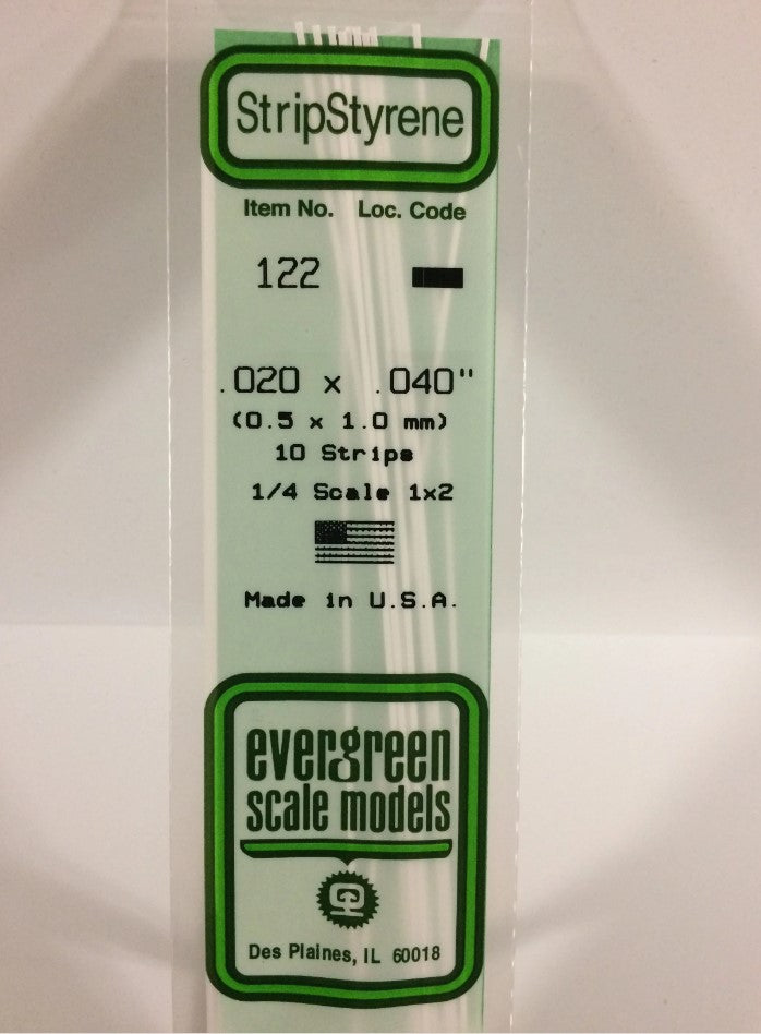 Stripstyrene White .5X1Mm 10