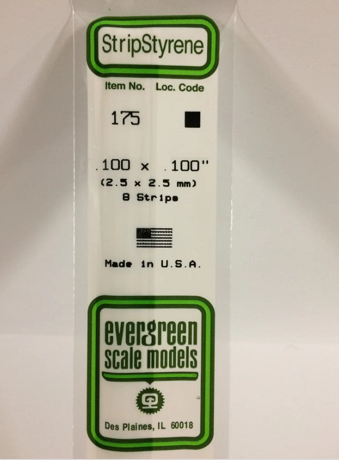 Stripstyrene White2.5X2.5Mm 8