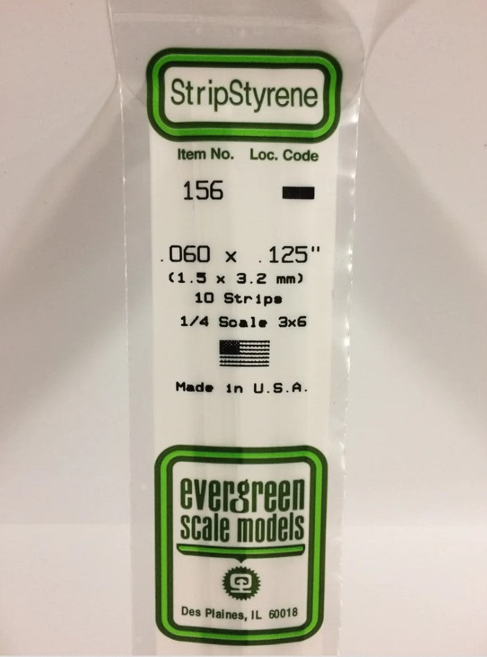 Stripstyrene White1.5X3.2Mm 10