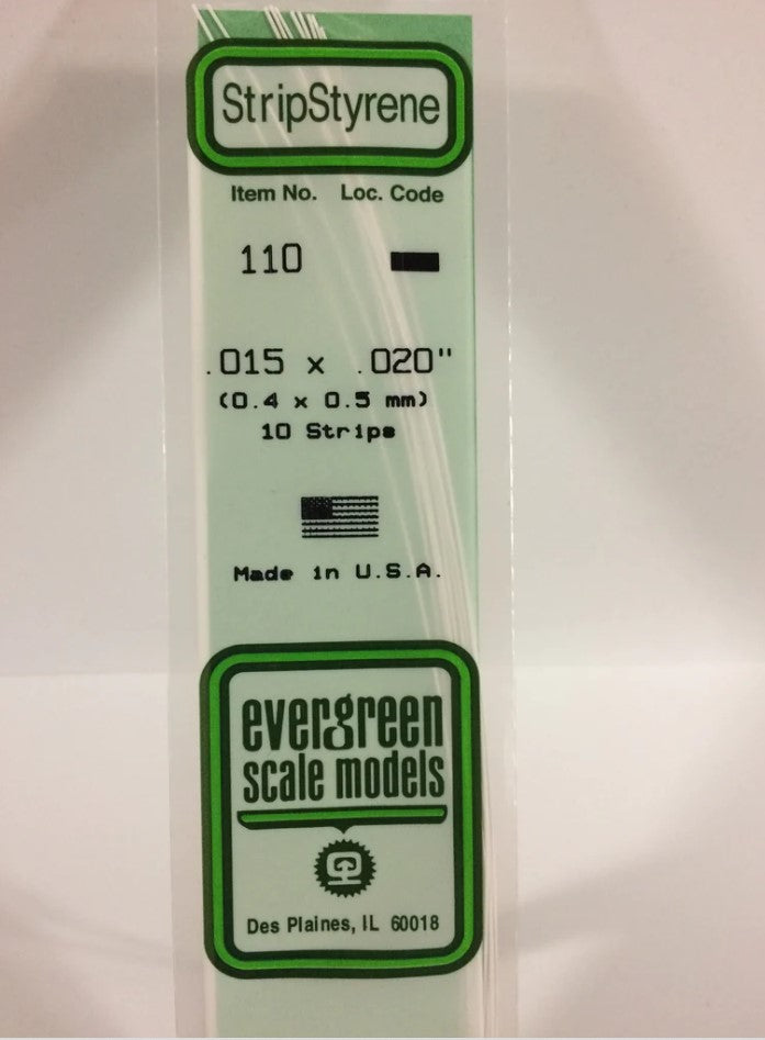 Stripstyrene White.40X.50Mm 10