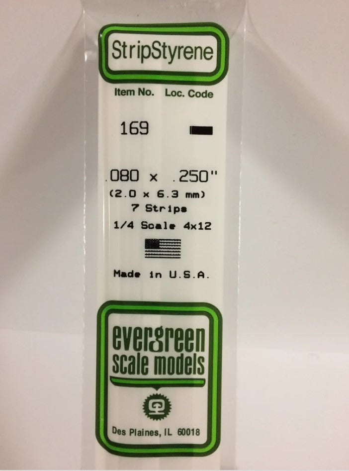 Stripstyrene White 2X6.3Mm 7
