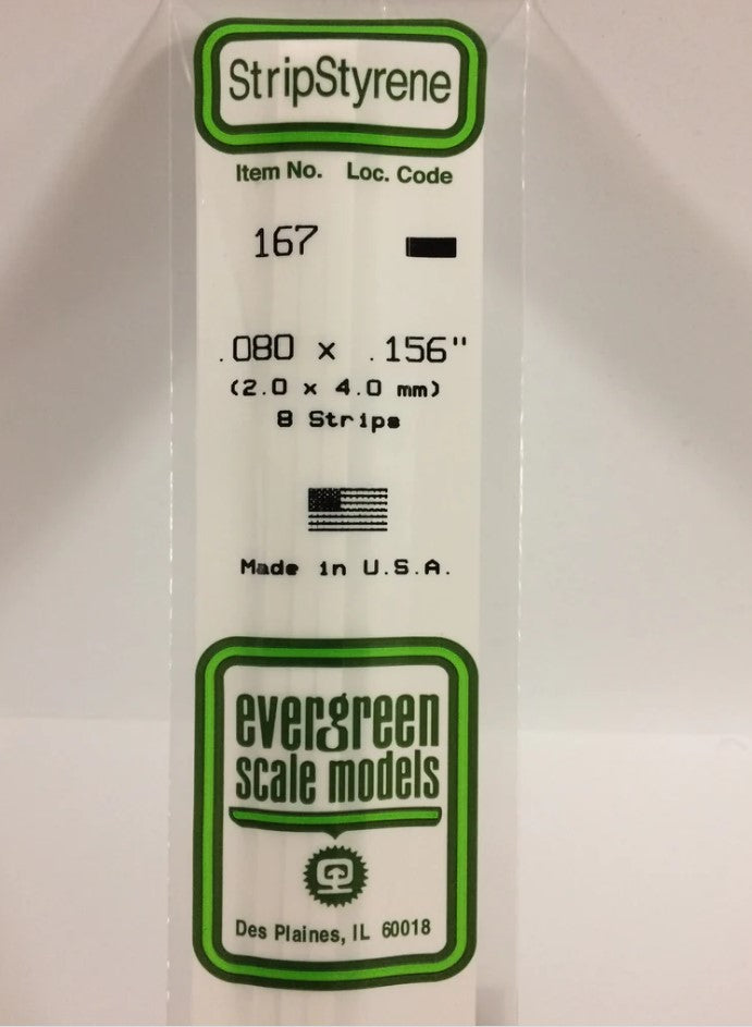 Stripstyrene White 2X4Mm 8