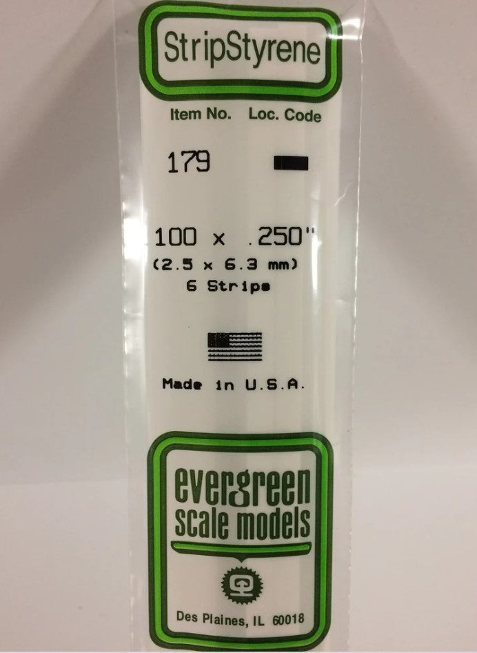 Stripstyrene White 2.5X6.3Mm 6