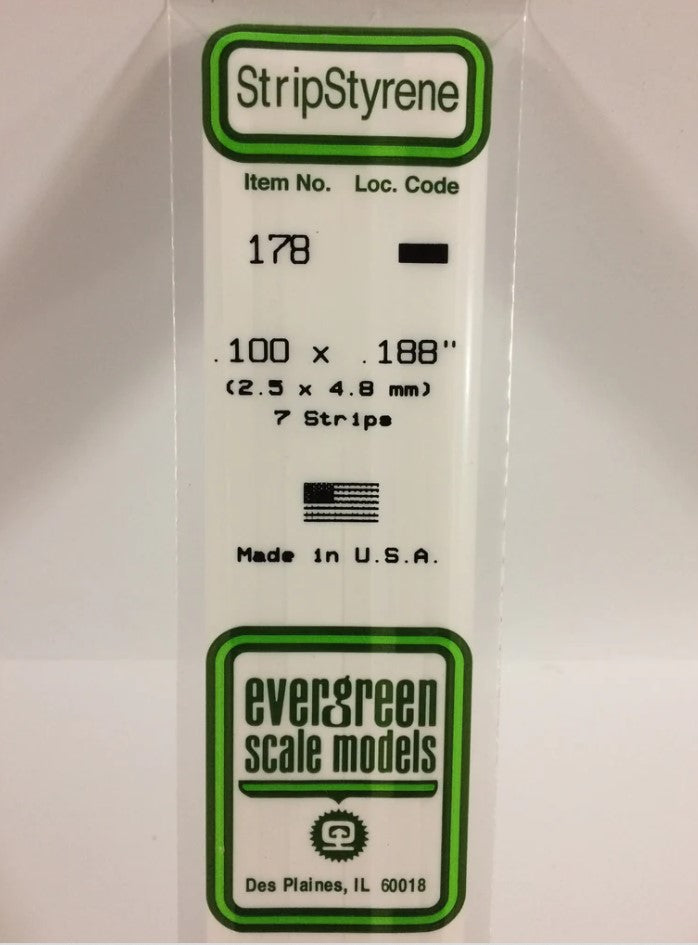 Stripstyrene White 2.5X4.8Mm 7