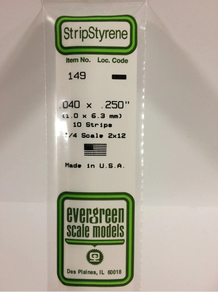 Stripstyrene White 1X6.3Mm 10