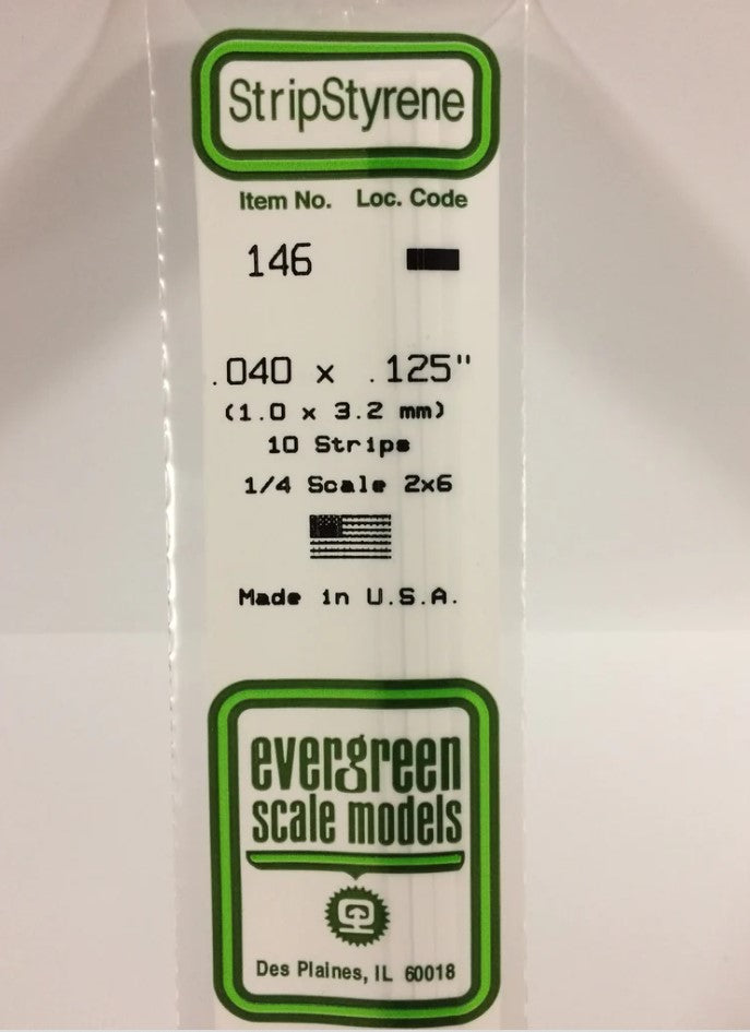 Stripstyrene White 1X3.2Mm 10