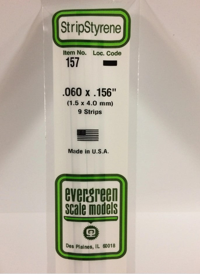 Stripstyrene White 1.5X4Mm 9