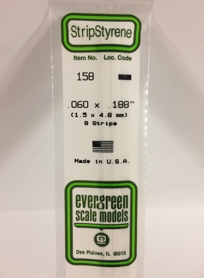 Stripstyrene White 1.5X4.8Mm 9