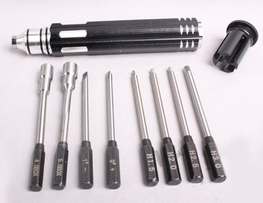 Eight-in-One Tool Kit with Aluminum Allo