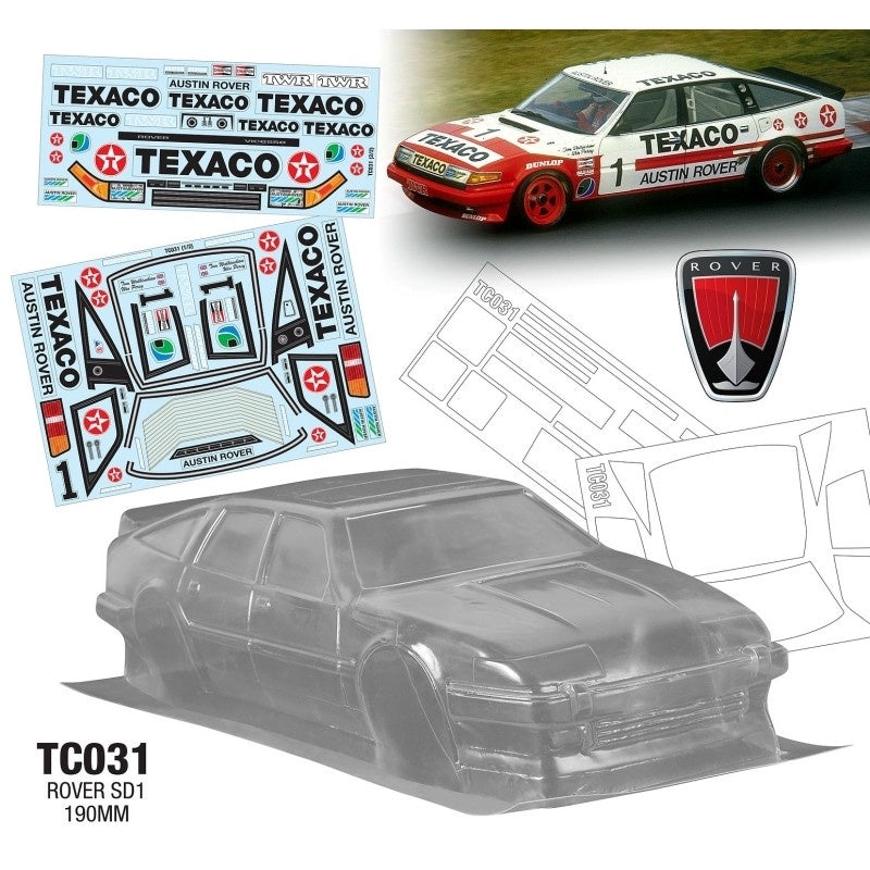 Team C 1:10 Rover SD1 Clear RC Body 190mm