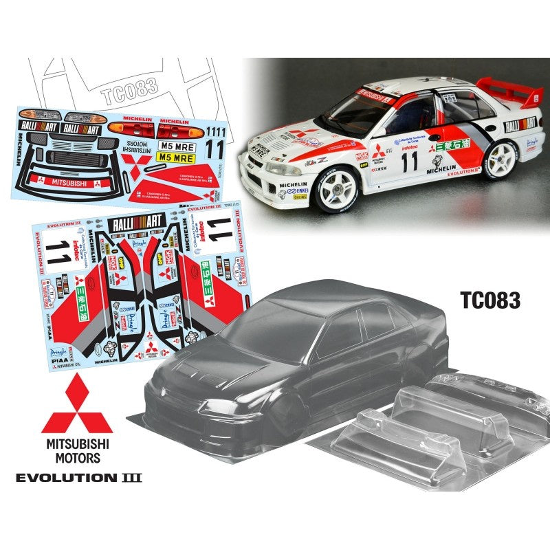 Team C 1/10 Mitsubishi Evolution III 190mm