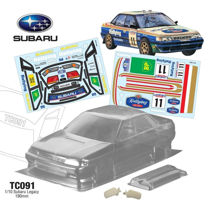 Team C Subaru Legacy Rally 190mm Rallying/Rothmans Decal Sheet