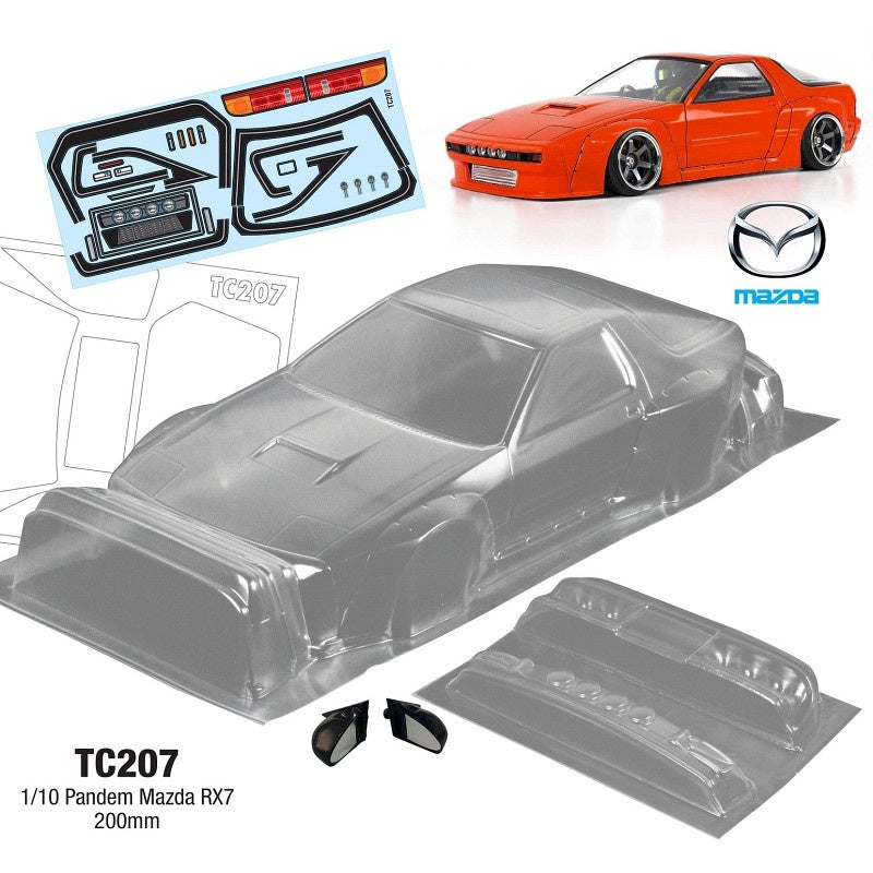 Team C 1:10 Pandem Mazda RX7 FC Series 4 200mm