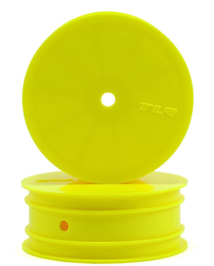 TLR Front Wheel 12mm Hex Yellow (2) 22