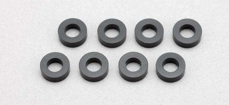 Yokomo 3x6x2mm Alum Shims Black (8)