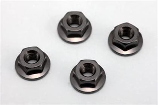 ZC-N4FBK Aluminium Flanged Nut 4mm