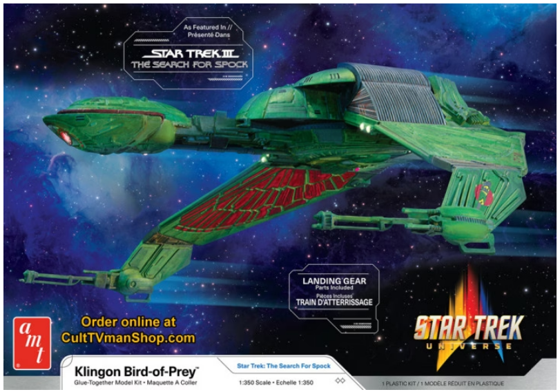 AMT 1:350 Klingon Bird of Prey Star Trek 3 The Search for Spock