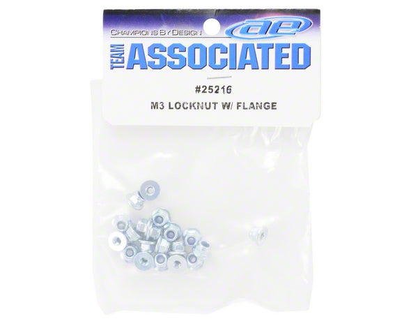 Team Associated 3mm Flanged Locknut