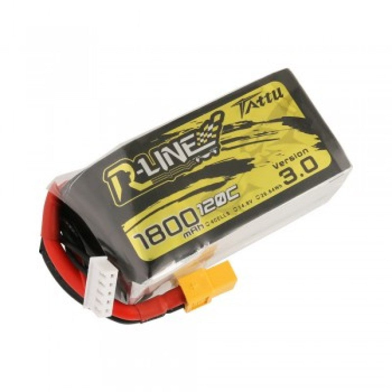 Tattu 1800mah 4S 14.8V 120C Lipo Battery XT60 Plug