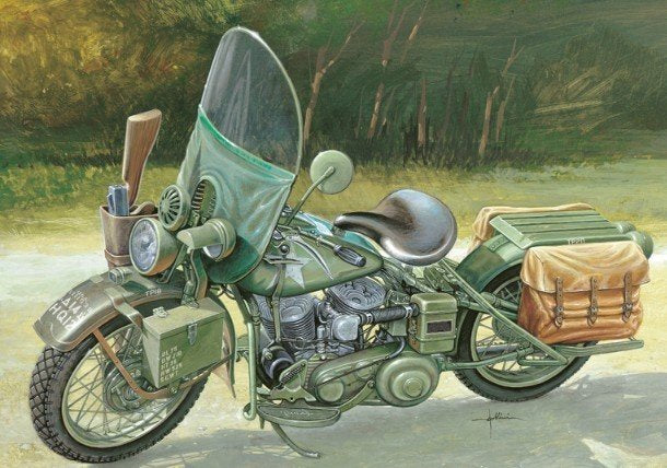Italeri 1:9 WWII WLA 750 US Motorcycle