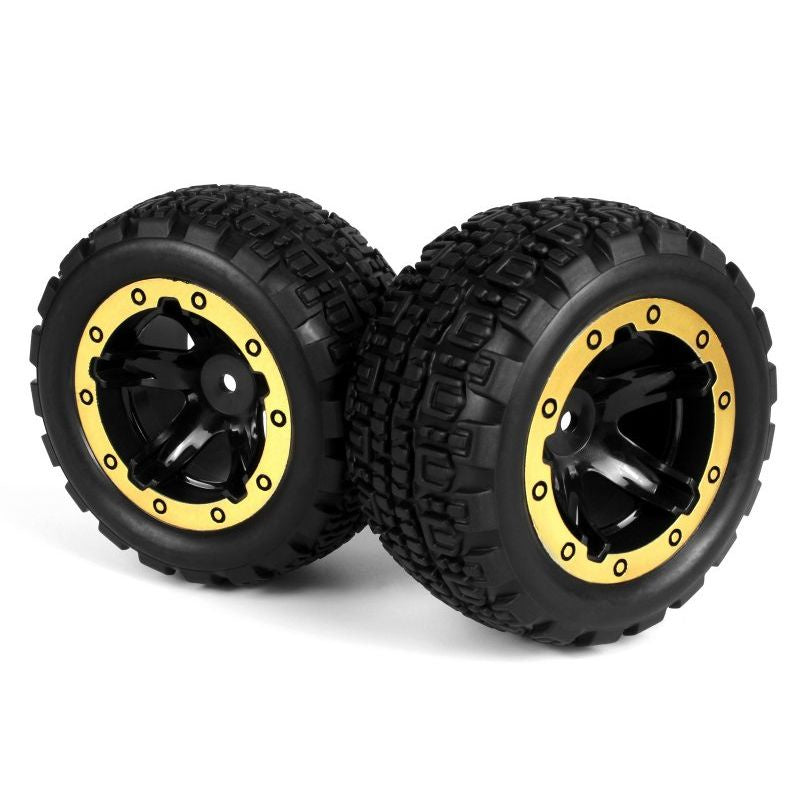 Blackzon  Wheels & Tyres Slyder ST Black/Gold (1pr)