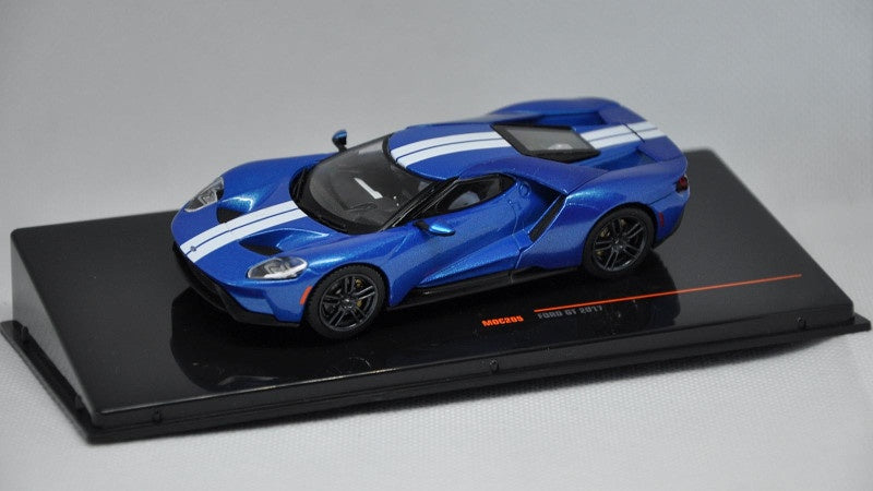 Ixo 1:43 2017 Ford GT Blue w White stripes