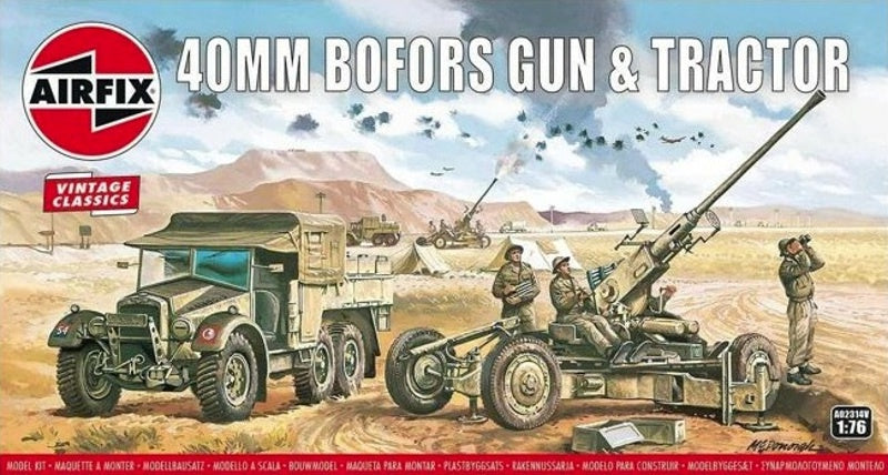 Airfix 1:76 Bofors 40mm Gun & Tractor