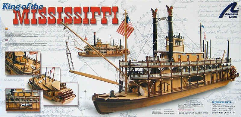 AL 1:80 Mississippi Paddle Steamer