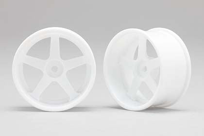 Yokomo RP-6113W6 P Drift Wheel 5spoke 01 White 6mm Offset