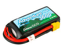 Gens Ace Adventure HV Shorty 3600mAh 3S1P 11.4V 60C Lipo XT60