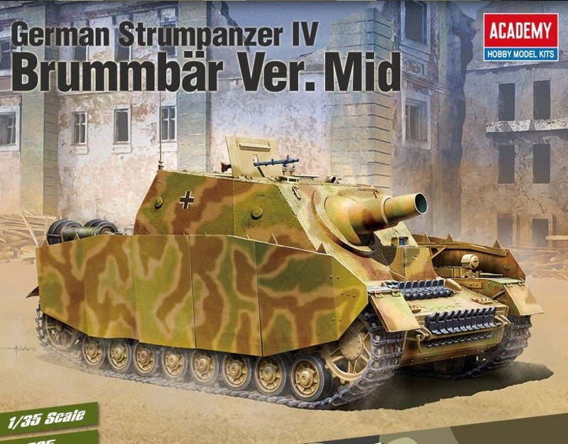 Academy 1:35 German Strumpanzer IV Brummbar Ver.Mid