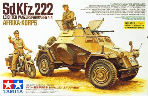 Tamiya 1:35 Sd.Kfz.222 Leichter Panzerapahwagen 4x4 Afrika-Korps