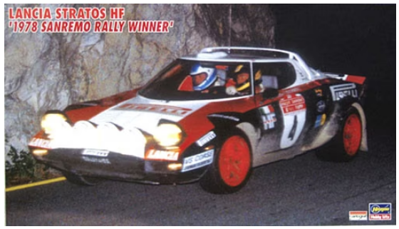 Hasegawa 1:24 Lancia Stratos HF 1st 1978 San Remo