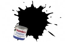 Humbrol Enamel 85 Satin Coal Black